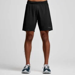 saucony Mallas Y Shorts|Hombre Outpace 7" Short Black
