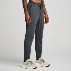 saucony Mallas Y Shorts|Hombre Solstice Jogger Black Heather